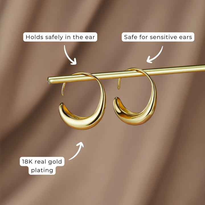 Paola - Pendientes de Aros con Gotas