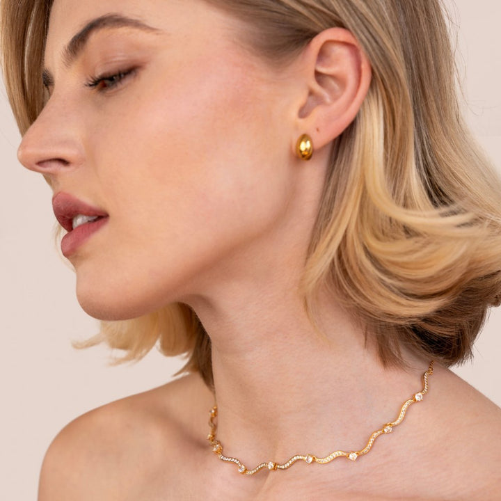 Collar de Ondas de Cristal Freya