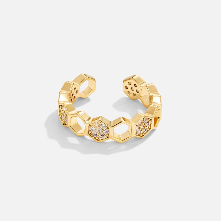 Cinthia - Anillo de oro y cristal
