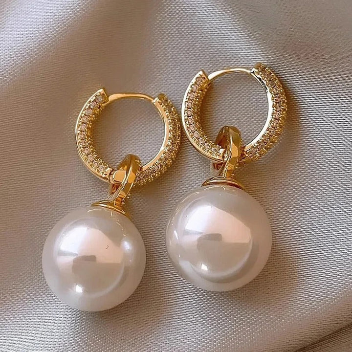 Pendientes Elegantes de Perla