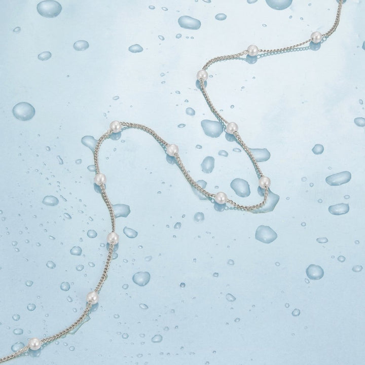 Collar de Perlas Nura de 18K Plata