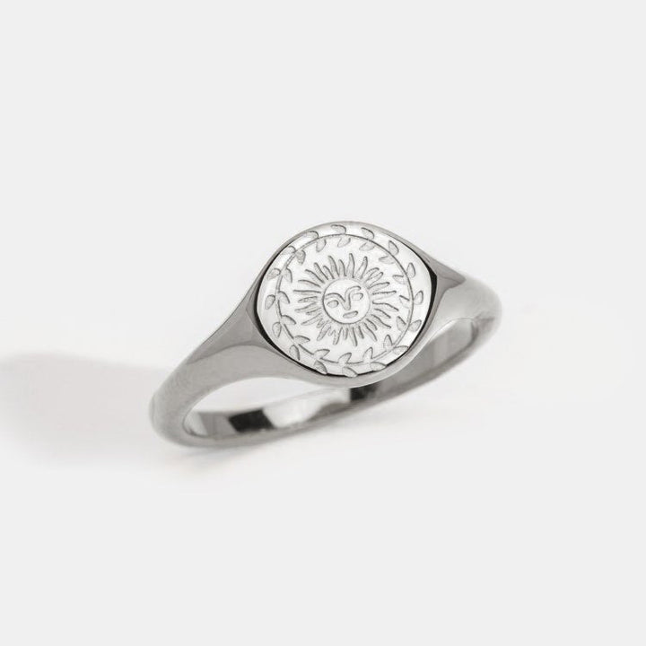 Anillo de plata para el solsticio de verano
