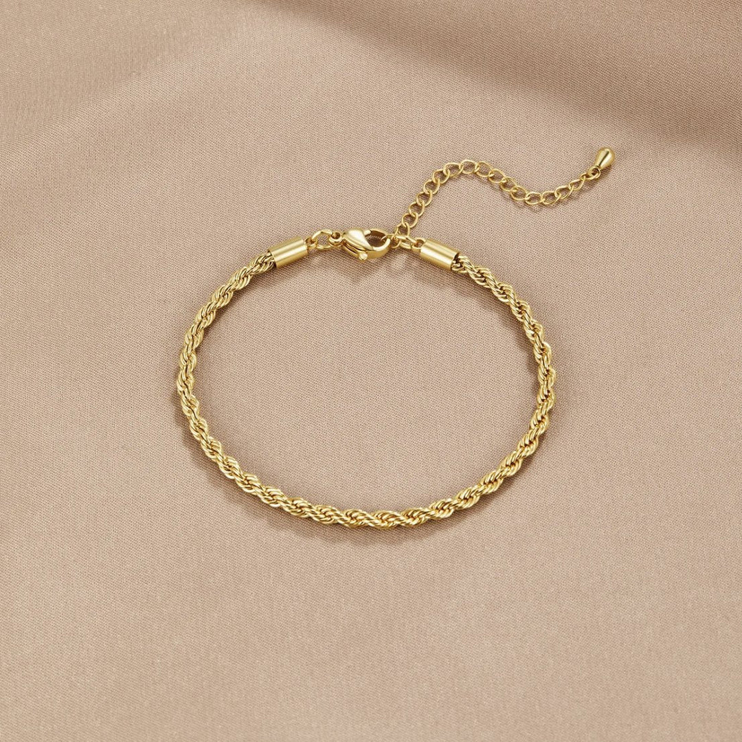 Pulsera de Oro Chic Retorcida