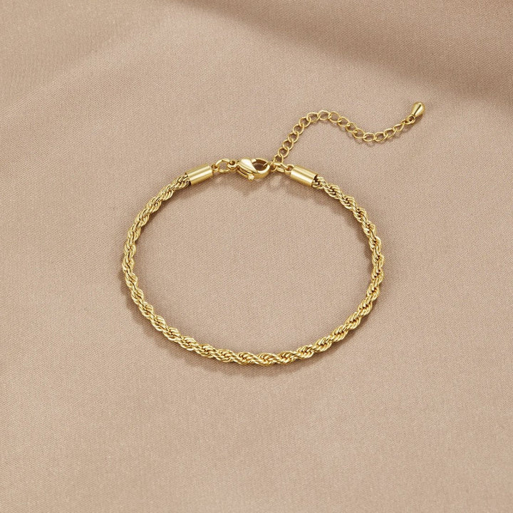 Pulsera de Oro Chic Retorcida